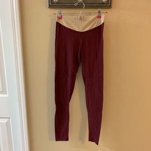 Motherhood Maternity maroon leggings